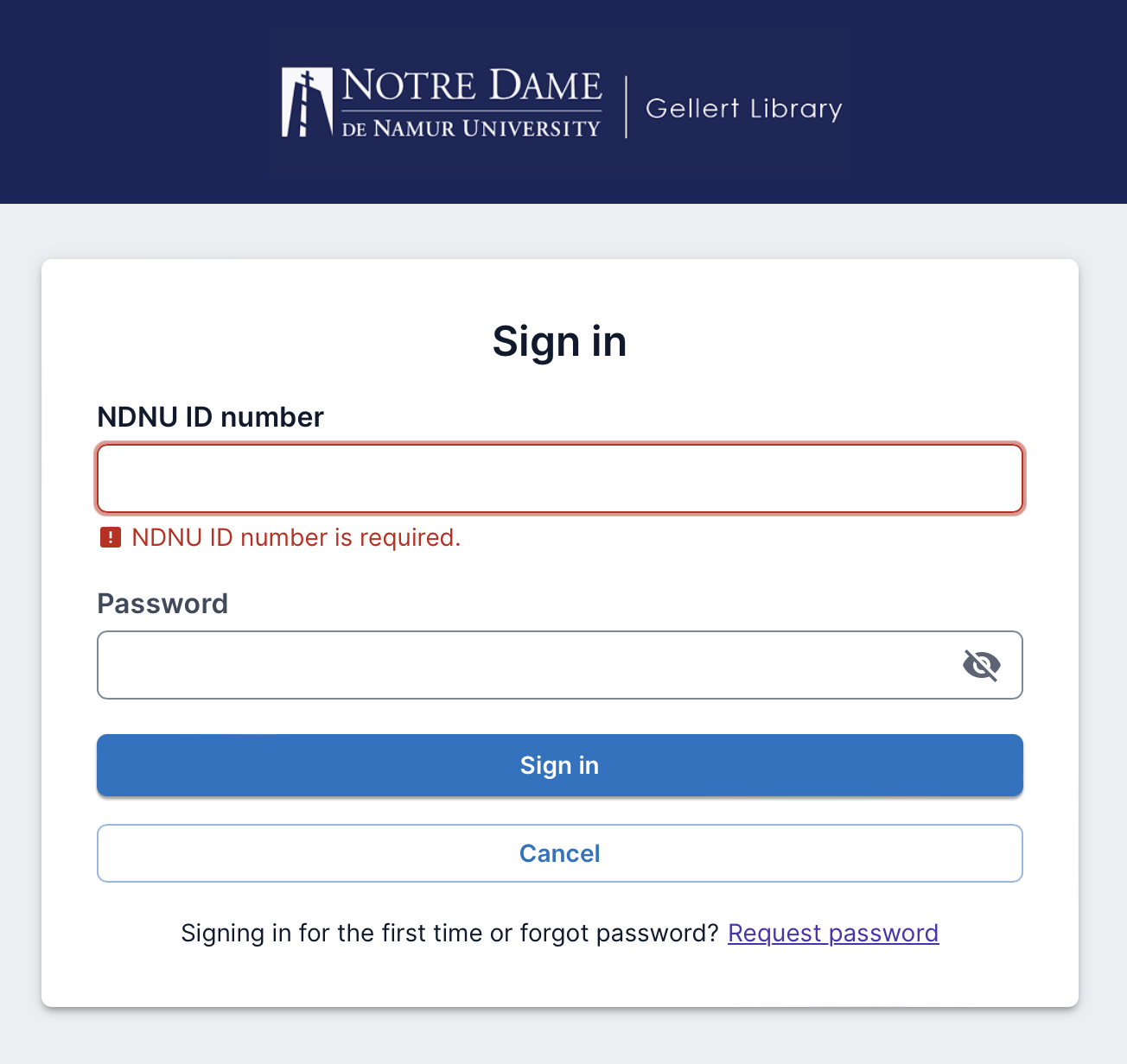 WorldShare login screen